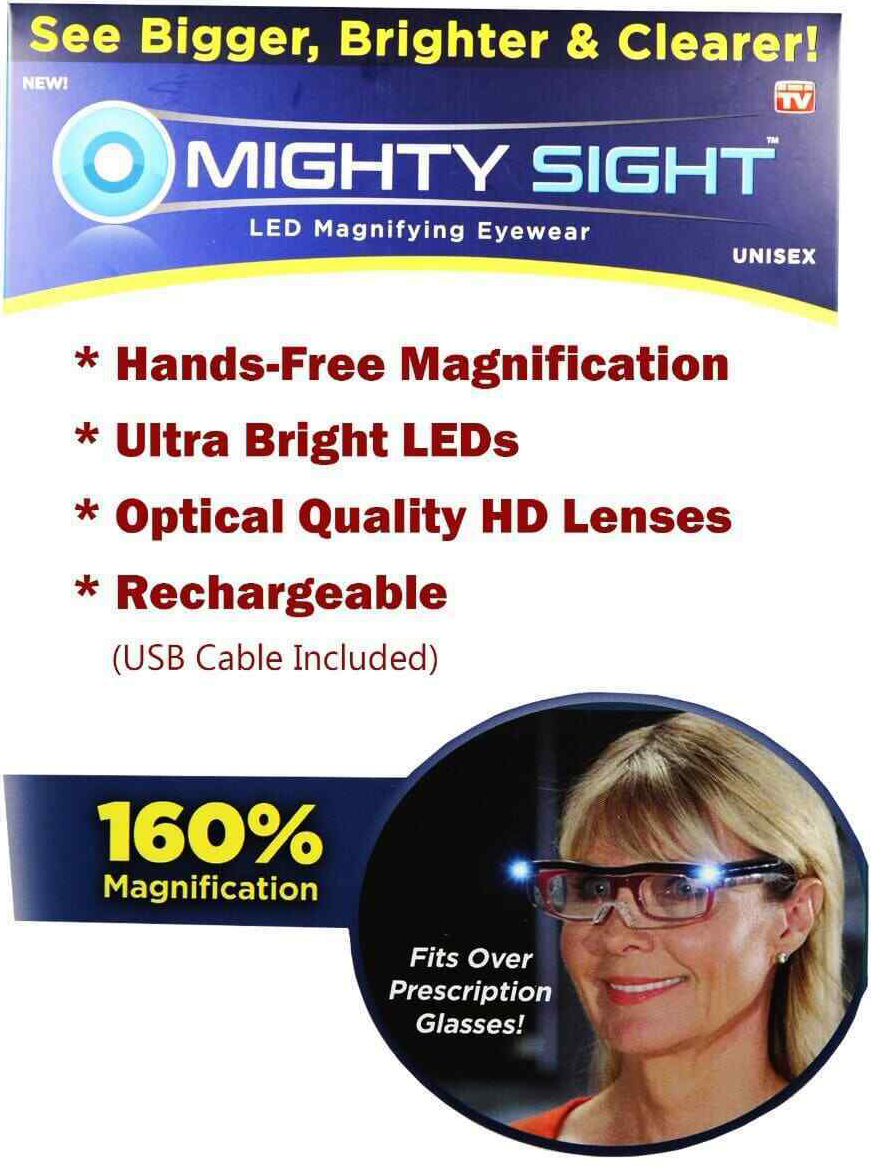 Mighty Sight Deluxe Magnifying Glasses 
